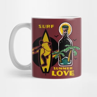 The 3 most important things in life: surf, surf & surf. Mug